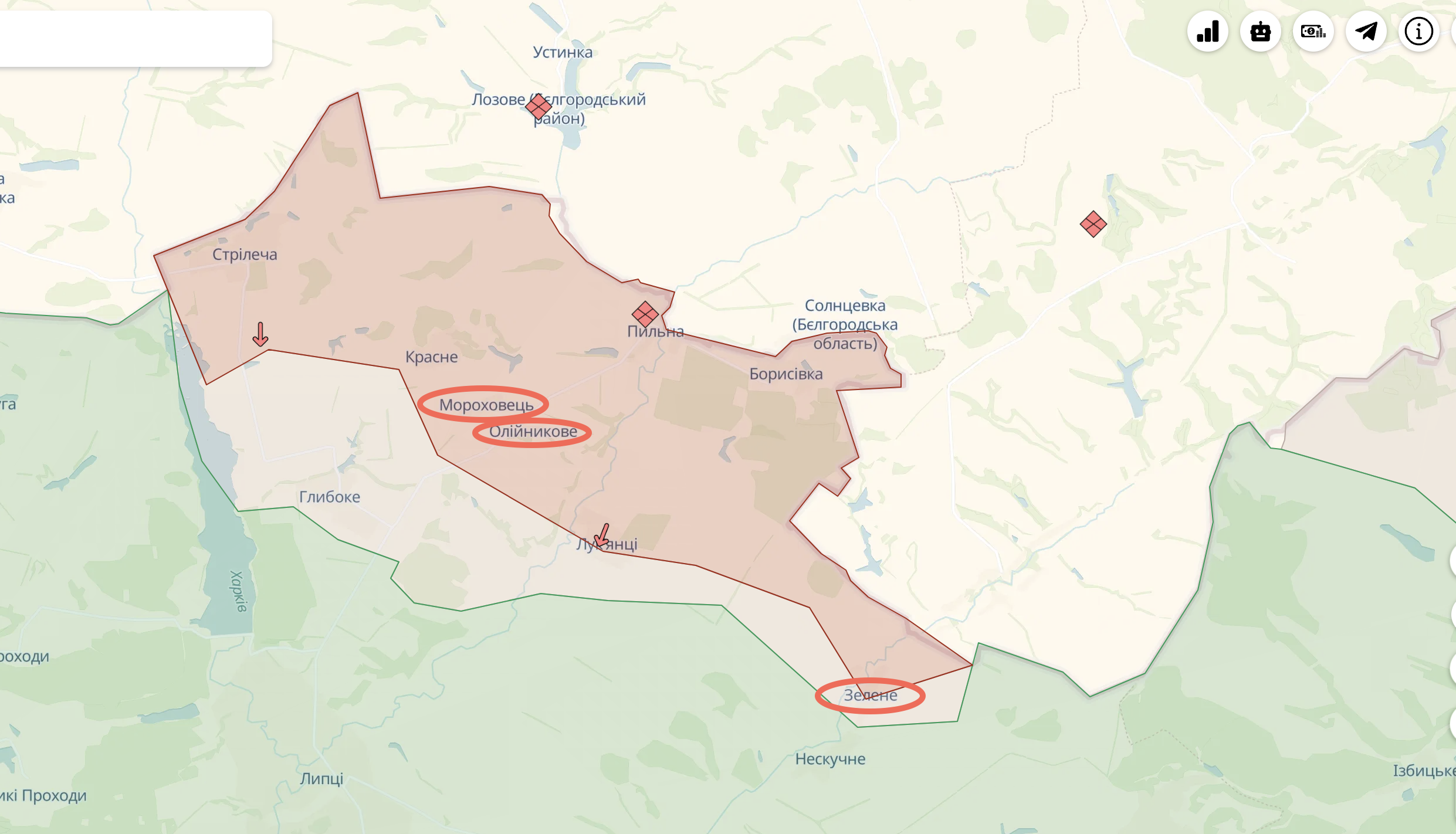 Вовчанськ на мапі бойових дій. Що відбувається у місті